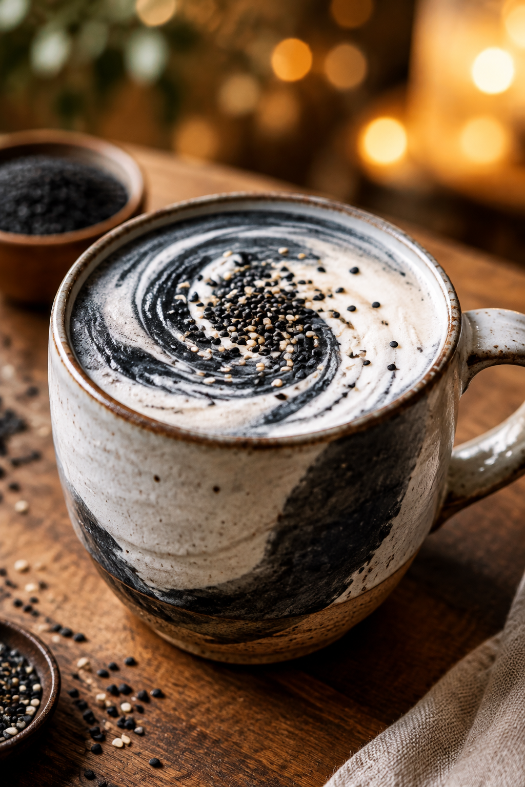Black Sesame Tahini Latte