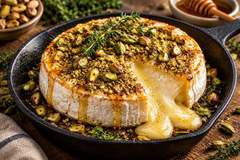 Cardamom Pistachio Baked Brie