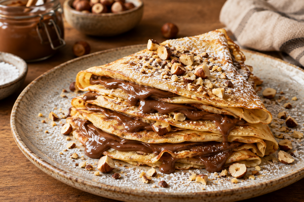 Hazelnut Butter Crepes