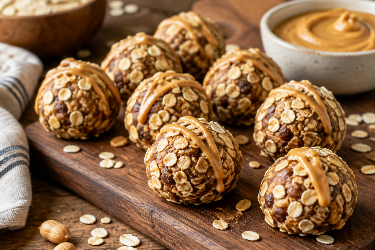 3-Ingredient Peanut Butter Energy Bites