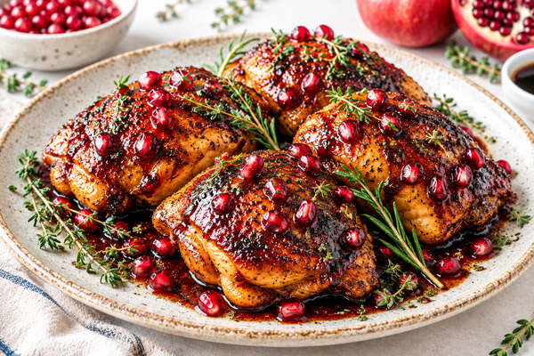 Pomegranate Molasses Glazed Chicken