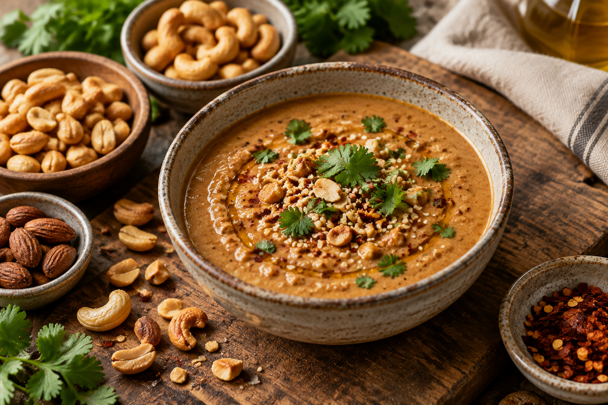 Savory Mixed Nut Satay Sauce