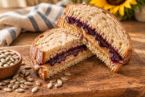 Sunflower Butter & Jelly Sandwich