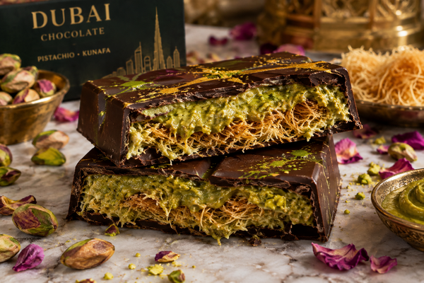 Viral Dubai Chocolate Bars with Pistachio Kunafa